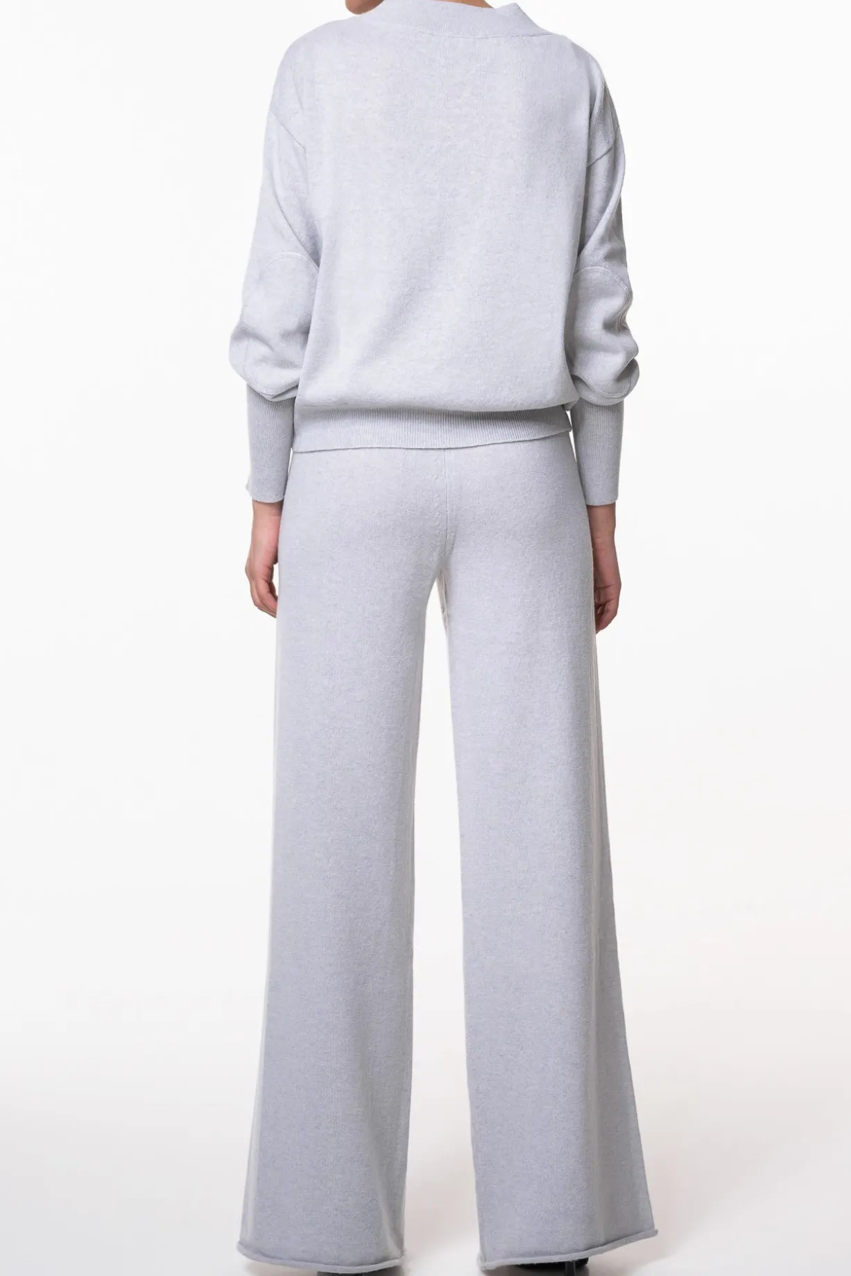 Akeem Cashmere Wide-Leg Pants In Pumice