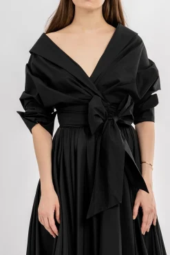 Angelina Cotton Shirt In Black