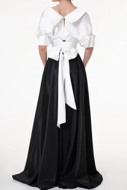 Angelina Satin Shirt In White