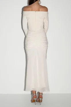 Anita Ankle Length Dress In Off-White