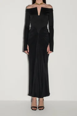 Anita Ankle Length Dress In Black