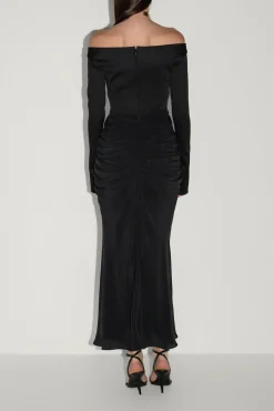 Anita Ankle Length Dress In Black