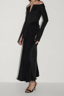 Anita Ankle Length Dress In Black