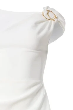 Avra Midi Dress In Off-White