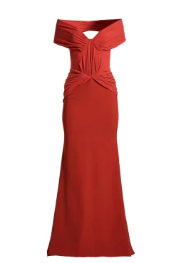 Dalila Dress In Terracotta