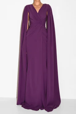 Evelyn Dress In Plum