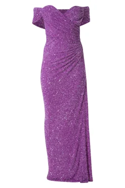 Gaia Dress In Royal-Lilac