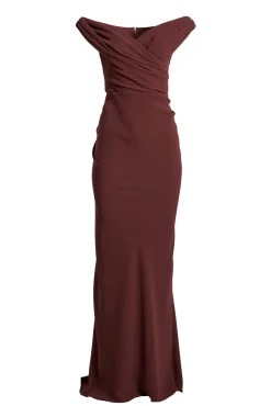 Hedy Long Dress In Merlot