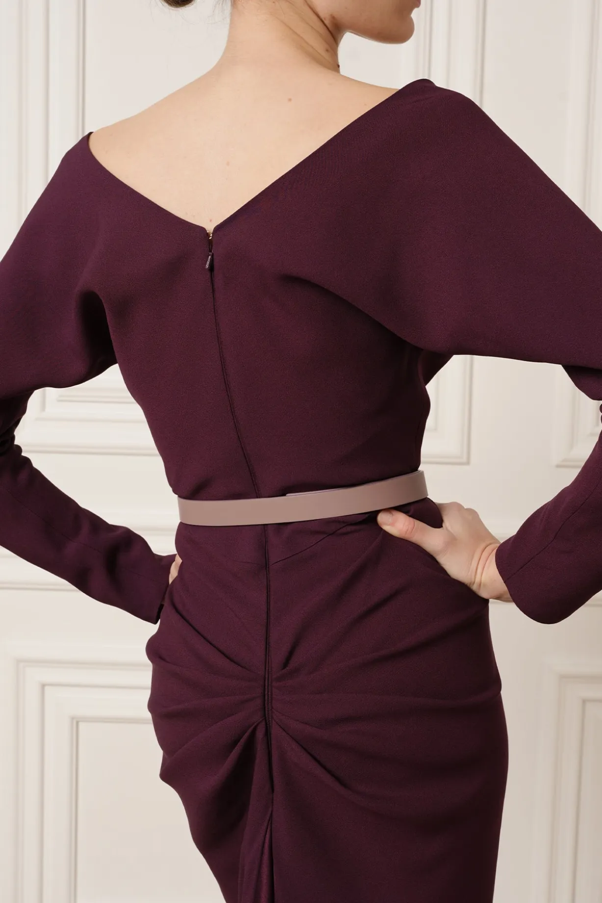 Jessica Midi Dress In Plum