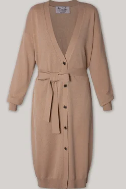 Lani Cashmere Long Cardigan In Dune