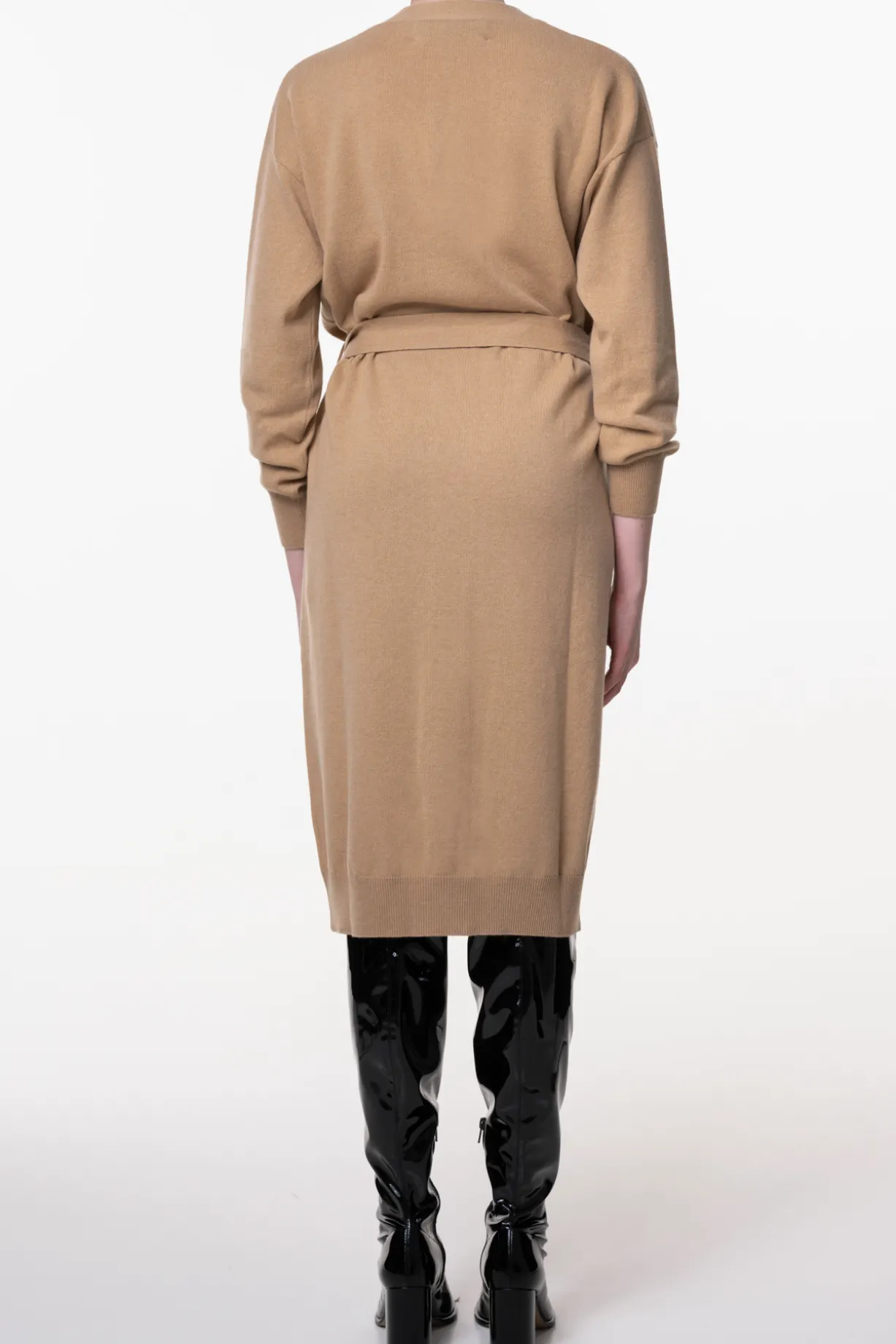 Lani Cashmere Long Cardigan In Dune