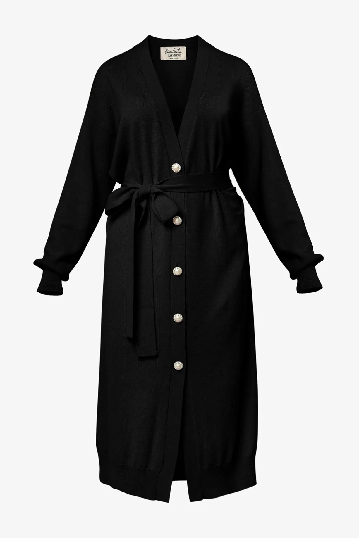 Lani Cashmere Long Cardigan In Embassy