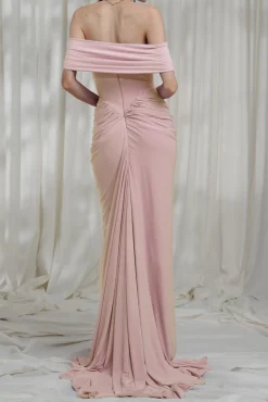 Lorene Jersey Dress In Blush