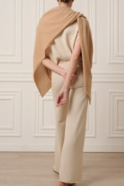 Lux Cashmere Scarf In Dune