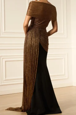 Malack Dress In Gold