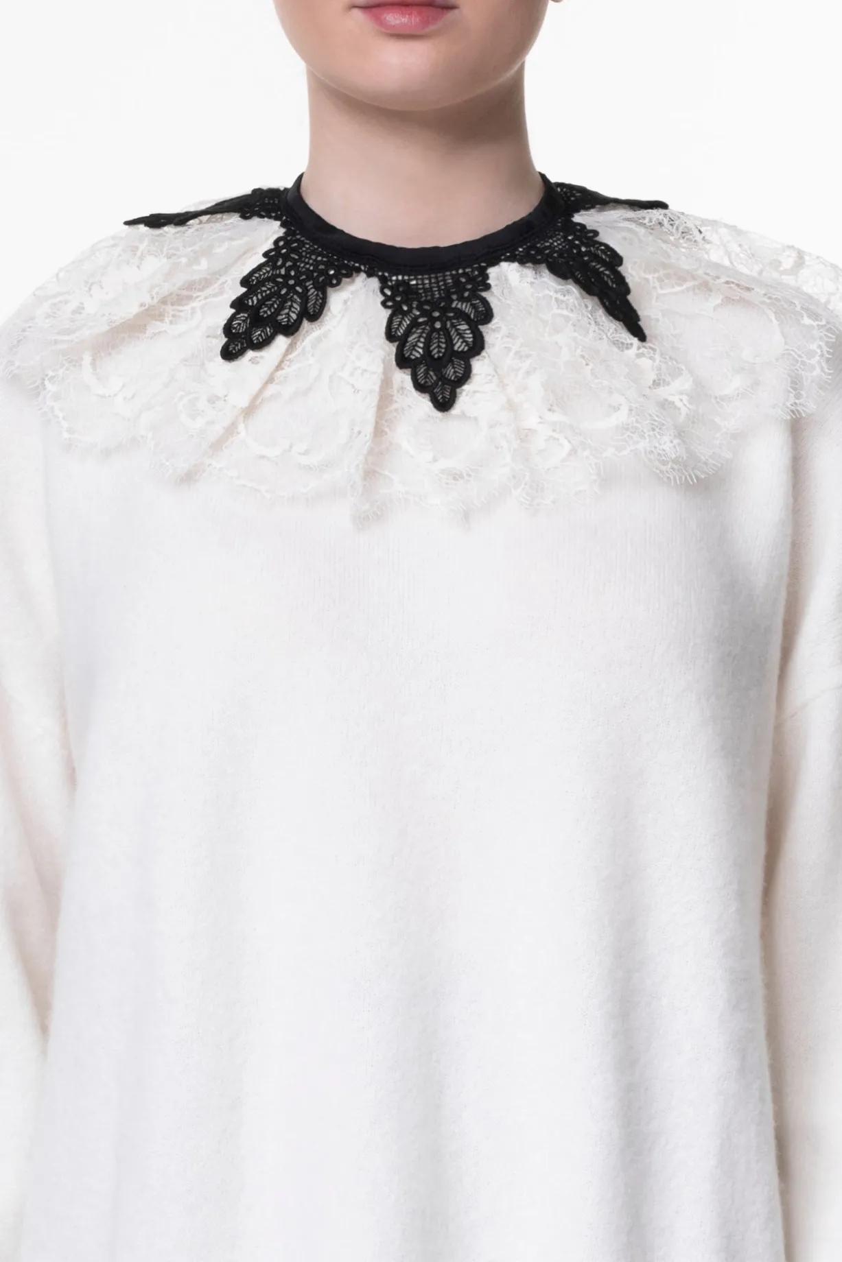 Margaret Ruffled Cotton Lace Collar