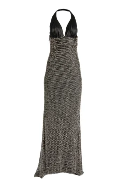 Orea Dress In Black-Silver