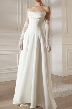 Salma Long Dress In Off-White