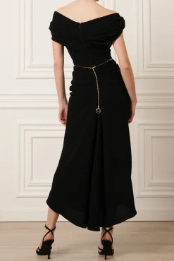 Sylvie Midi Dress In Black