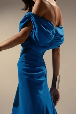 Sylvie Midi Dress In Electric-Blue