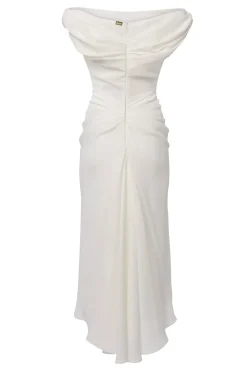 Sylvie Midi Dress In Off-White