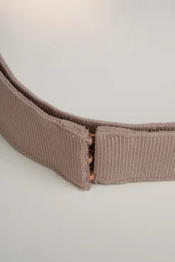Xenis Front Metal Belt In Rose Gold-Plated