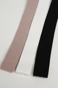 Xenis Front Metal Belt In Rose Gold-Plated