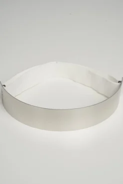 Xenis Front Metal Belt In Silver-tone