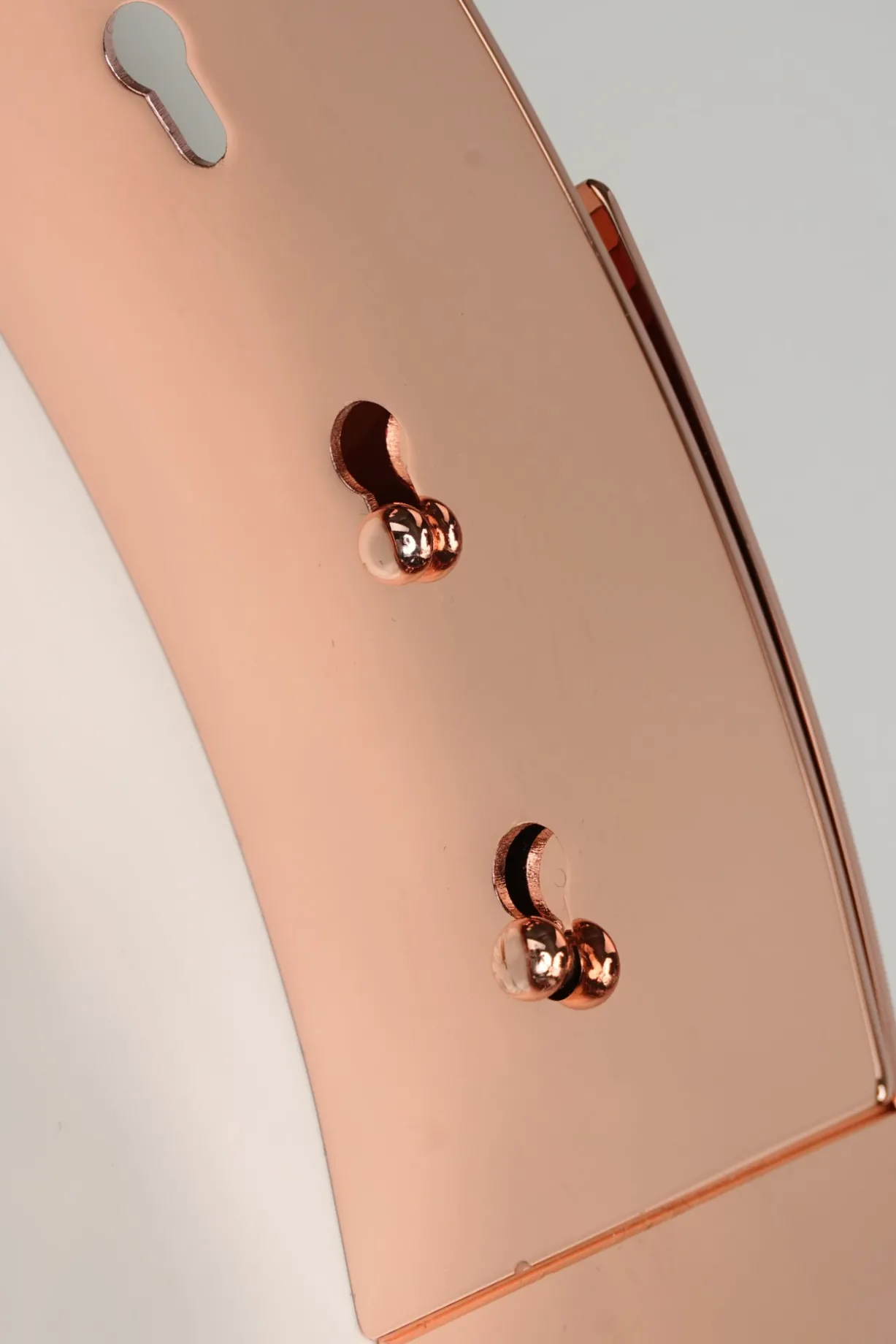 Xenis Full Metal Belt In Rose Gold-Plated