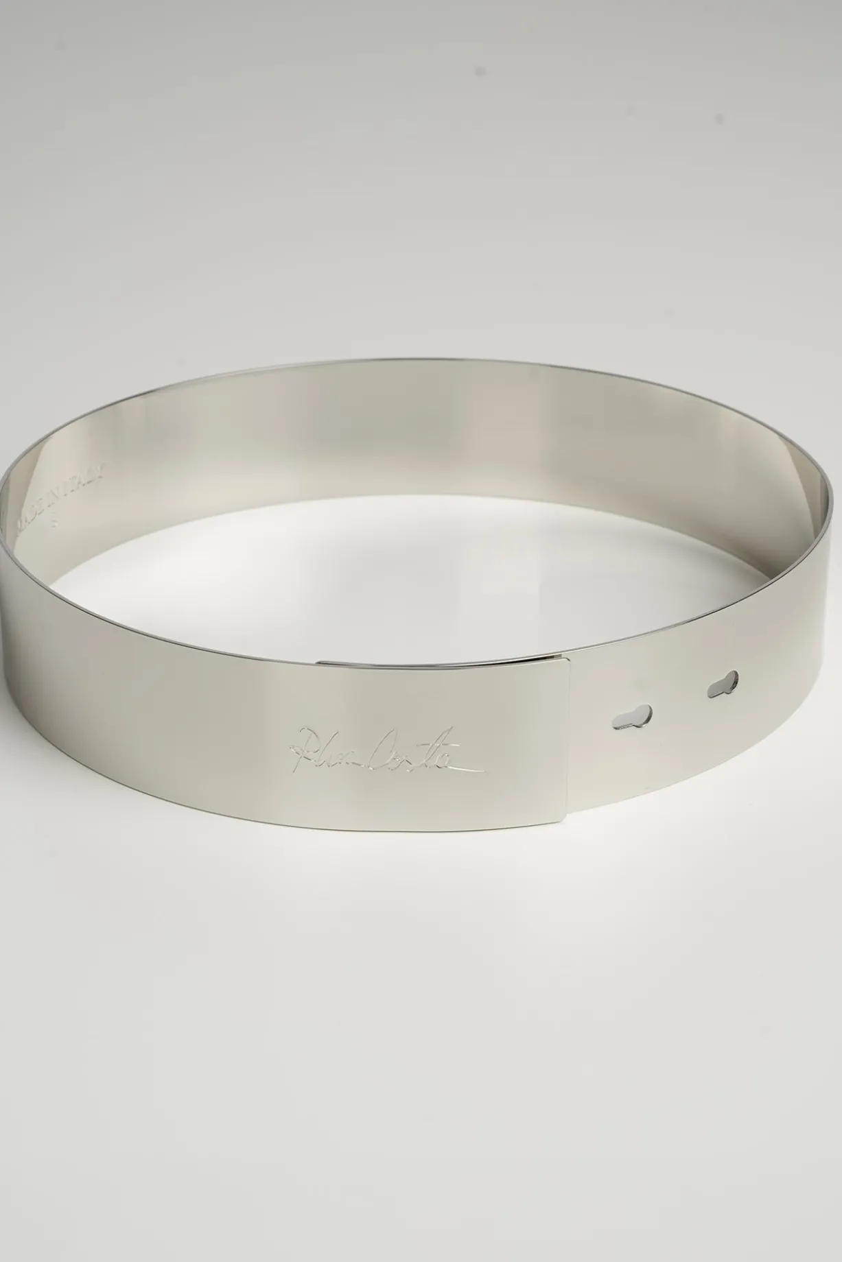 Xenis Full Metal Belt In Silver-tone