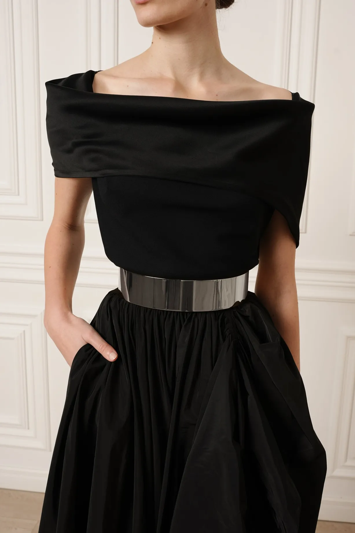 Xenis Full Metal Belt In Silver-tone