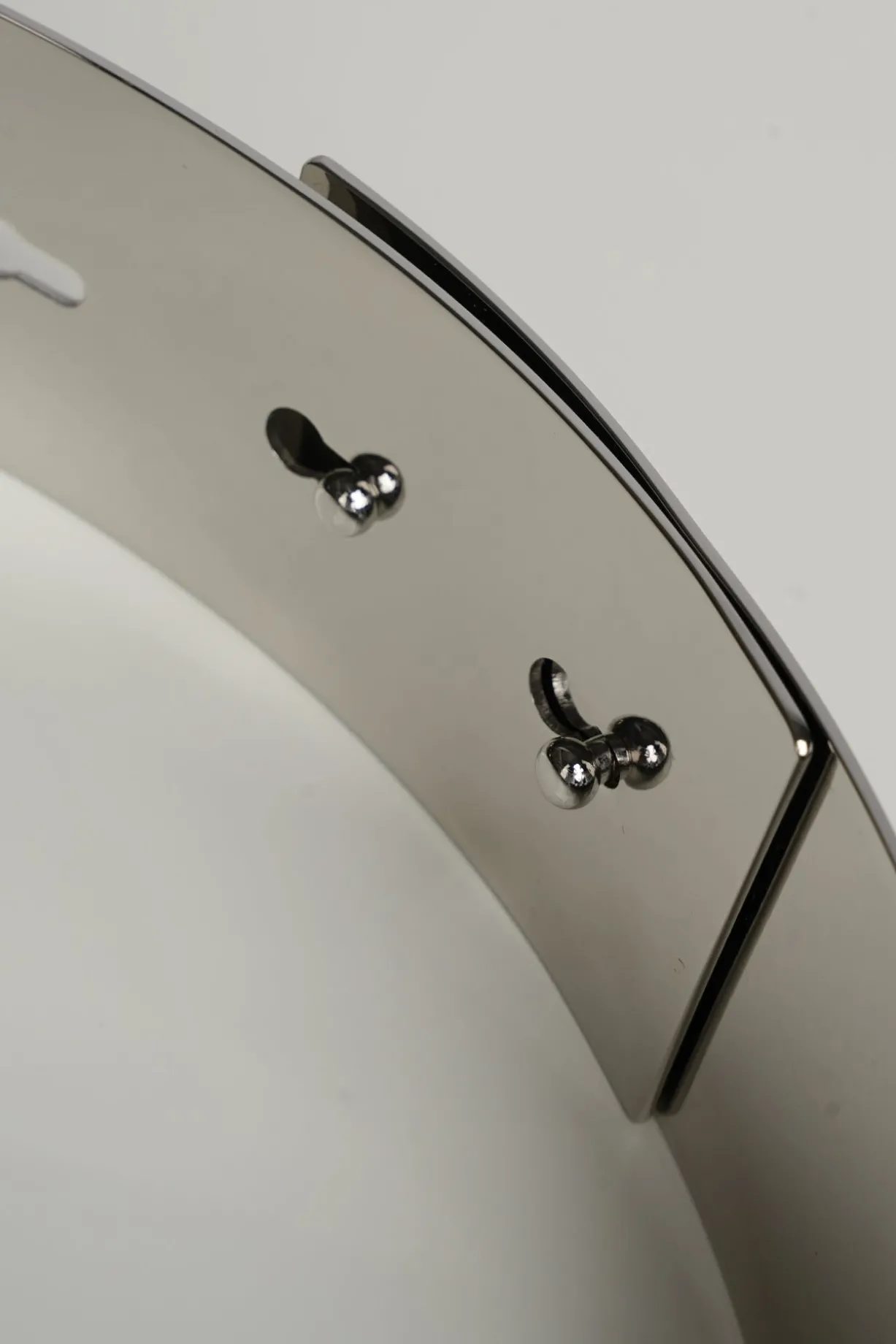 Xenis Full Metal Belt In Silver-tone