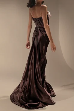 Zahra Dress In huckleberry-Blush
