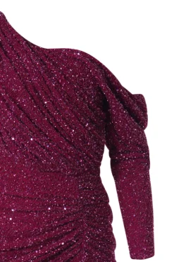 Zeina Dress In Sour-Cherry